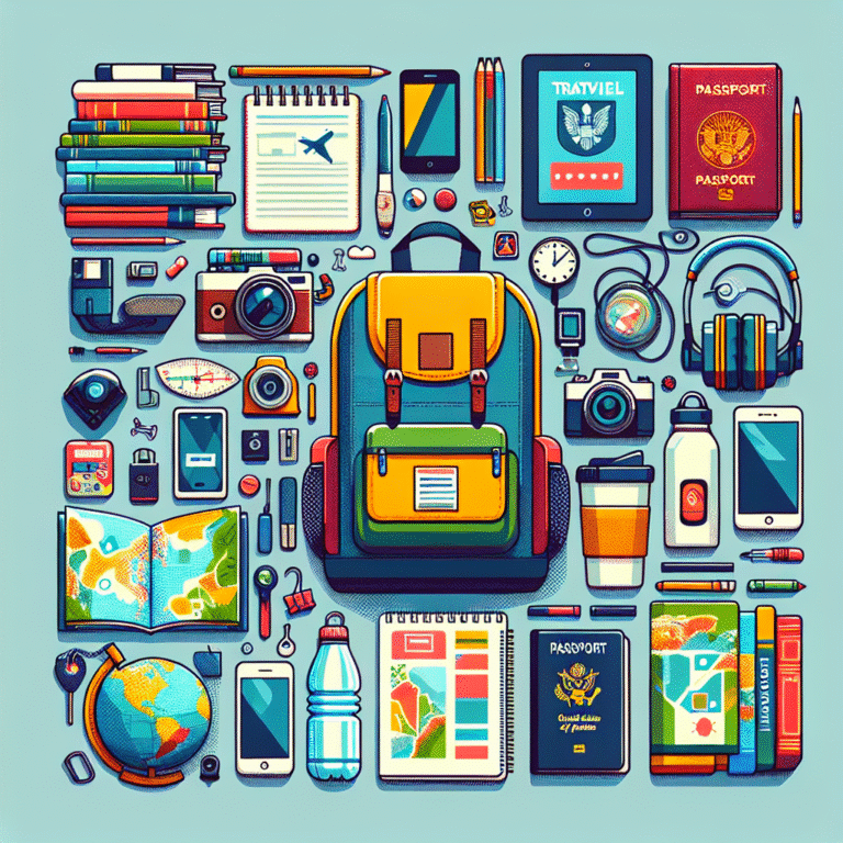 travel packing checklist for students