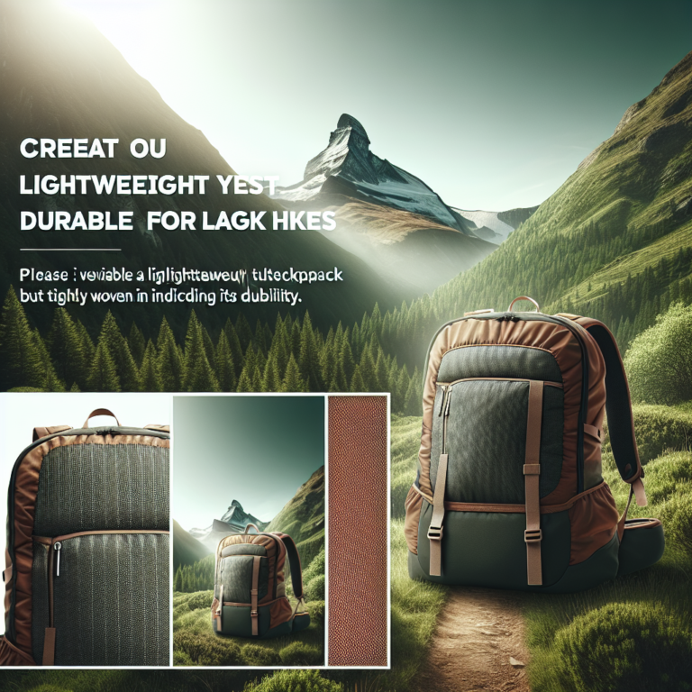 lightweight yet durable backpacks for long hikes