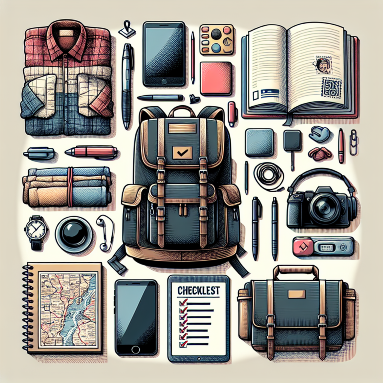 travel packing checklist for students