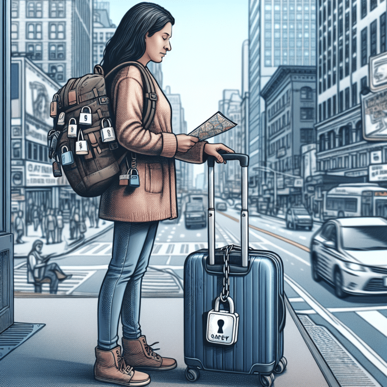 preventing theft while traveling alone